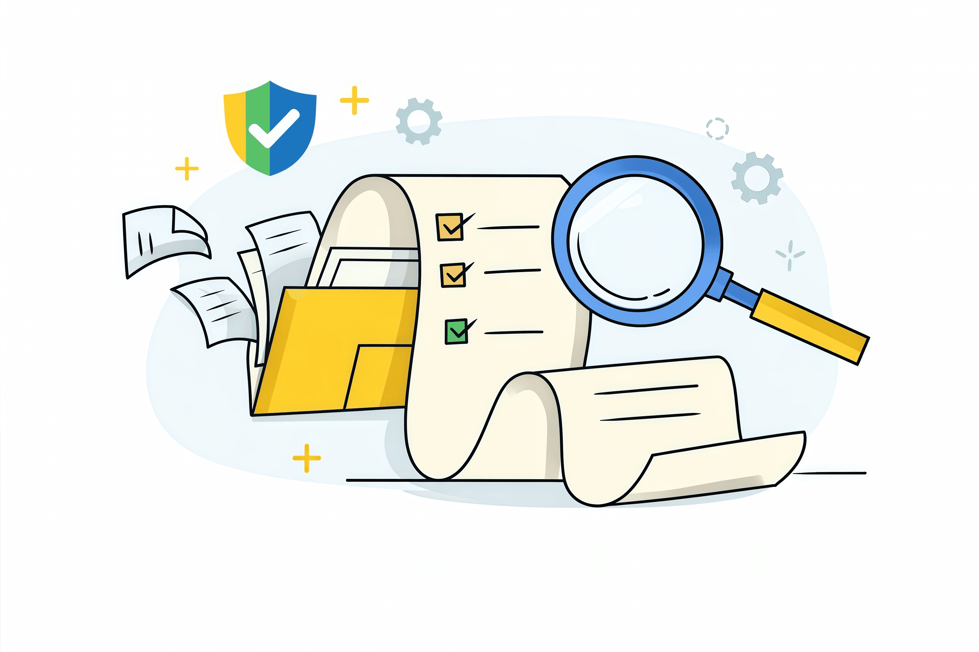 Document management and quality system planning with organized files